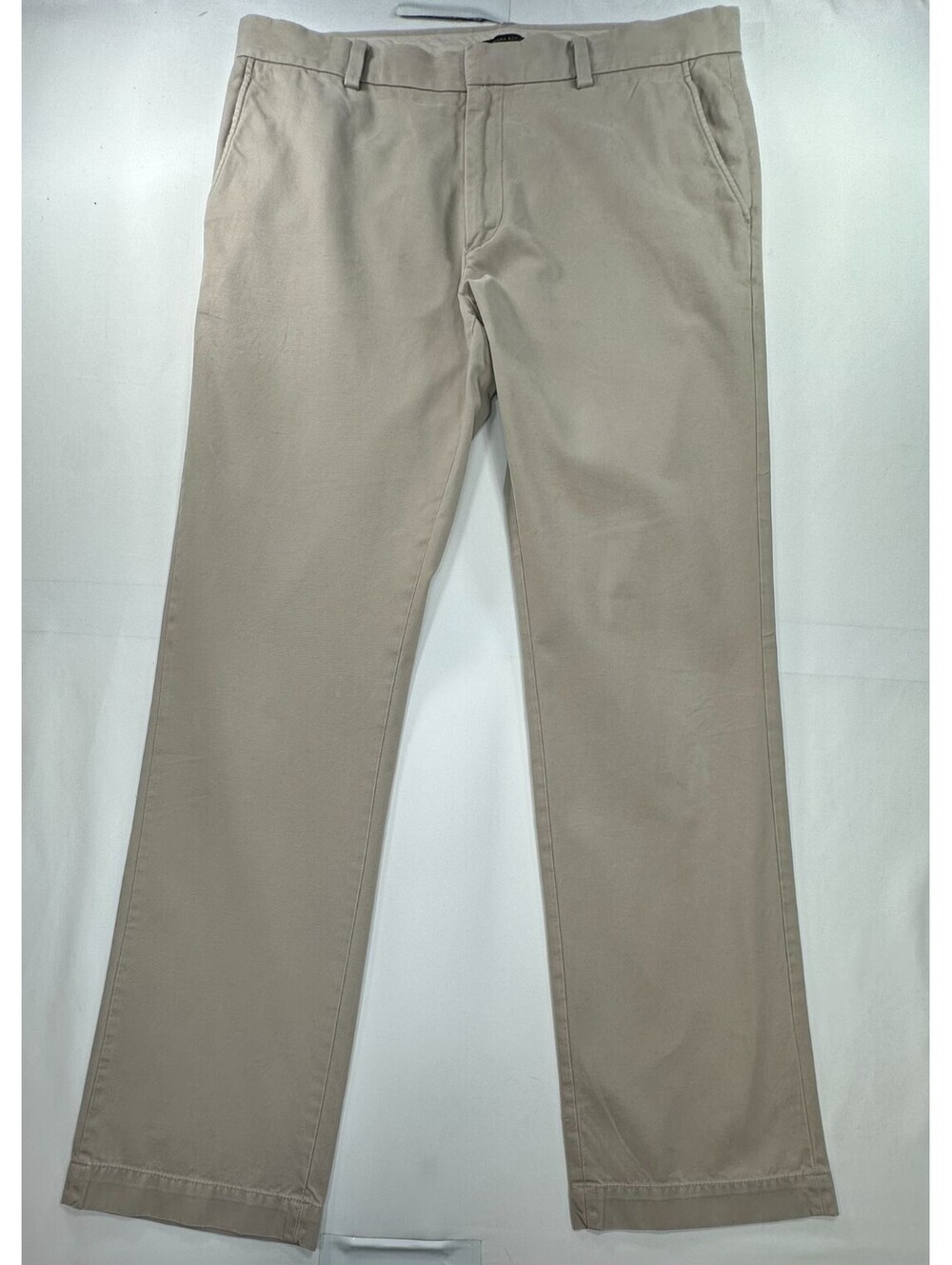 Banana Republic Aiden Flat Front Chinos Khaki Mens 36/34